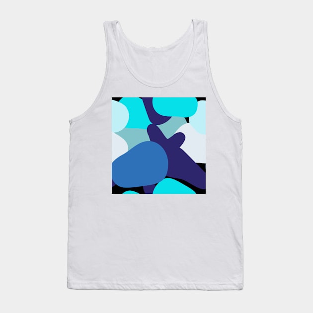 military blue Tank Top by beleafcreativ